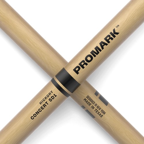 Pair of Promark Concert SD1 Hickory Wood Tip Drumsticks - TXSD1W (Drum Sticks) - Picture 6 of 6