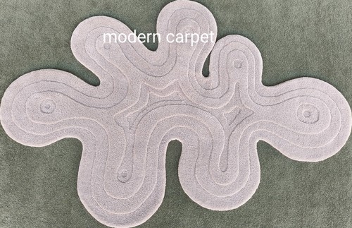 Irregular Shape Area Rugs Handmade 100% Woolen Hand Tufted For Home Decoration - Picture 4 of 10