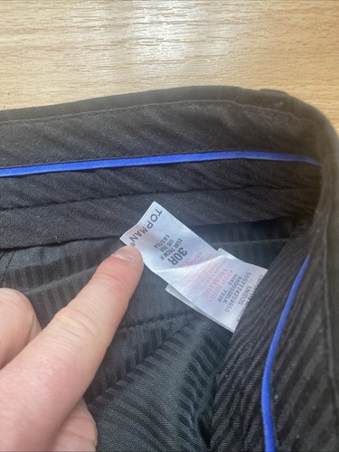 Topman Herren 30R schwarz Smart Hose formelle Kleidung - Bild 6 von 9