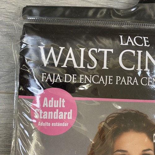 Waist Cincher Amscan Costume Adult One Size Fits Most Black Bar Maid - Picture 4 of 7