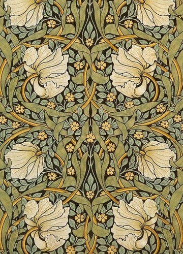 William Morris Pimpernel cards notelets eco kraft envs 10 pack folded A6 blank - Picture 3 of 4