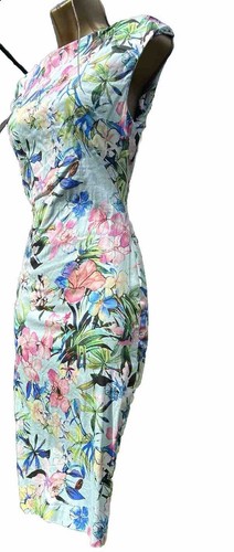 ZARA pencil dress SIZE S stretch Cotton bodycon occasion wedding party VGC - Picture 14 of 18