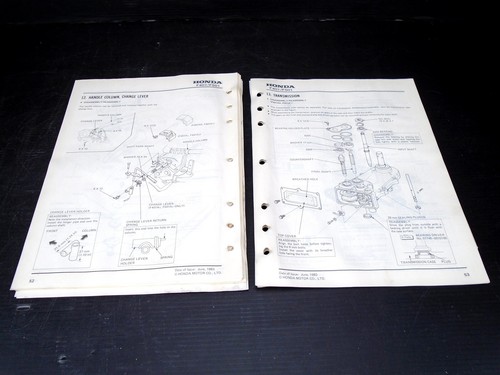 GENUINE Vintage HONDA Shop Manual For F401 & F501 Tiller 6173300 '80 (Pre-Owned) - Picture 11 of 16
