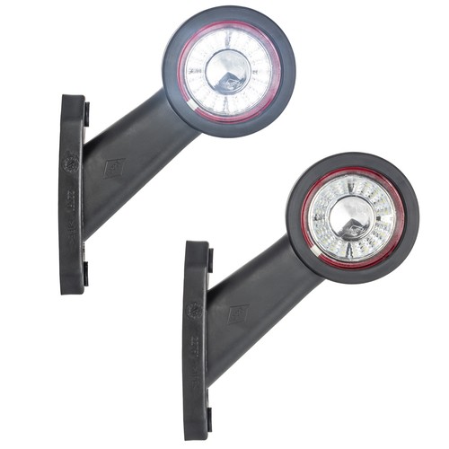 12V 24V LED Umrissleuchte Begrenzungsleuchte Anhänger 45° Seitenleuchte rot weiß - Bild 6 von 9