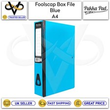 Pukka A4 Foolscap Box File With Spring Clip Documents Storage Assorted Colours 