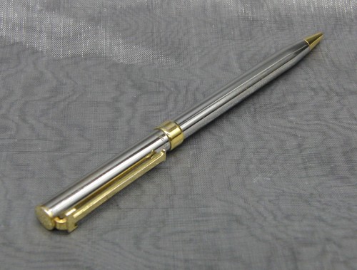 Original Tiffany & Co. USA "T" Kugelschreiber mit stilvollem Goldrand - Bild 4 von 11