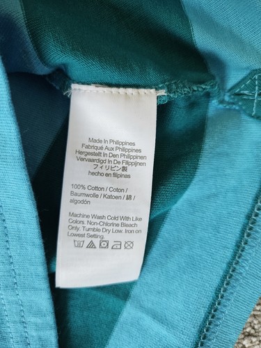 Crewcuts Girls Rugby Striped Long Sleeves Tshirt, Small/ 6-7, Blue/ Green - Picture 7 of 7