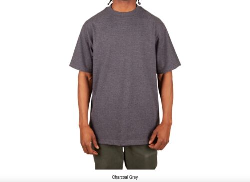 Shaka Wear Max Heavyweight Plain Cotton Crew Neck Short Sleeve Big Tall T-shirt - Picture 9 of 11