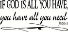 John 14:8 11x22 Vinyl Wall Decal Wall Decal by Scripture Wall Art