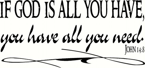 John 14:8 11x22 Vinyl Wall Decal Wall Decal by Scripture Wall Art - Picture 1 of 6