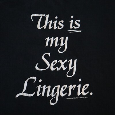 Vintage Y2K Alore Funny T Shirt Single Stitch Sexy Lingerie OS 2XL 3XL 2008  | eBay