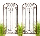 H Potter GAR602W2 Wall Trellis Metal Iron Scroll with Mounting Brackets