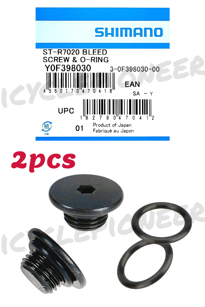 2pcs Shimano 105 STR7020 Dual Control Lever Bleed Screw & ORing New