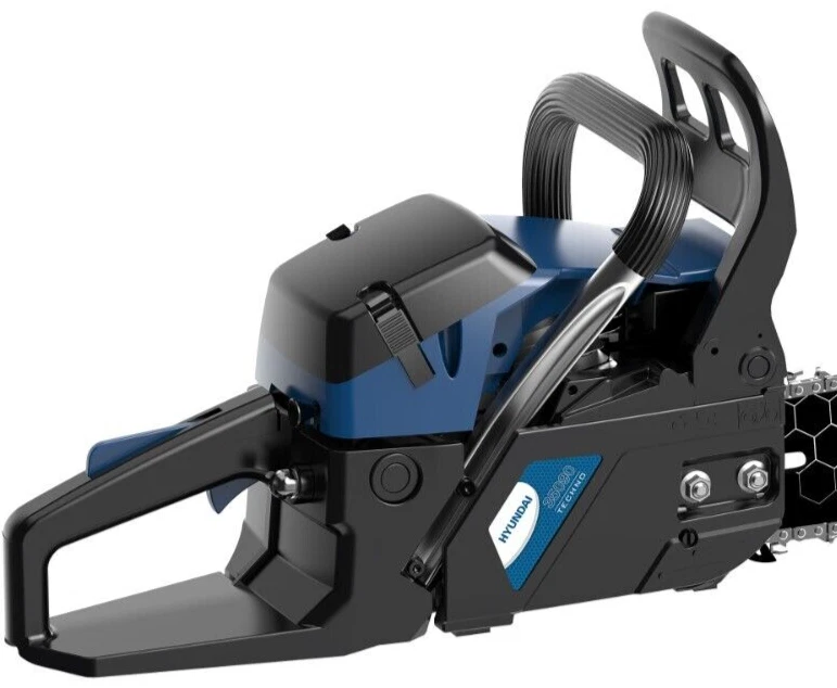 MOTOSEGA MOTO SEGA DA ABBATTIMENTO MOTORE A SCOPPIO 2T 60 CM HYUNDAI 56CC - Immagine 2 di 4