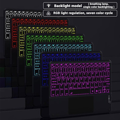 QWERTZ Bluetooth Tastatur Maus Kompatibel mit Android/Windows/iPad iOS Tablet DE - Bild 8 von 175