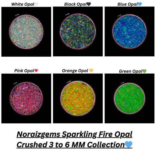 Crushed Opal Grob Edelstein Pulver 3-6 mm Premium Inlays Arbeit Welo Feueropale - Bild 1 von 108
