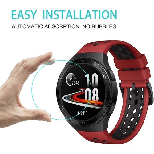 3x Cover Proteggi Schermo Vetro Temperato per Huawei Watch GT2 E - Foto 8 di 12