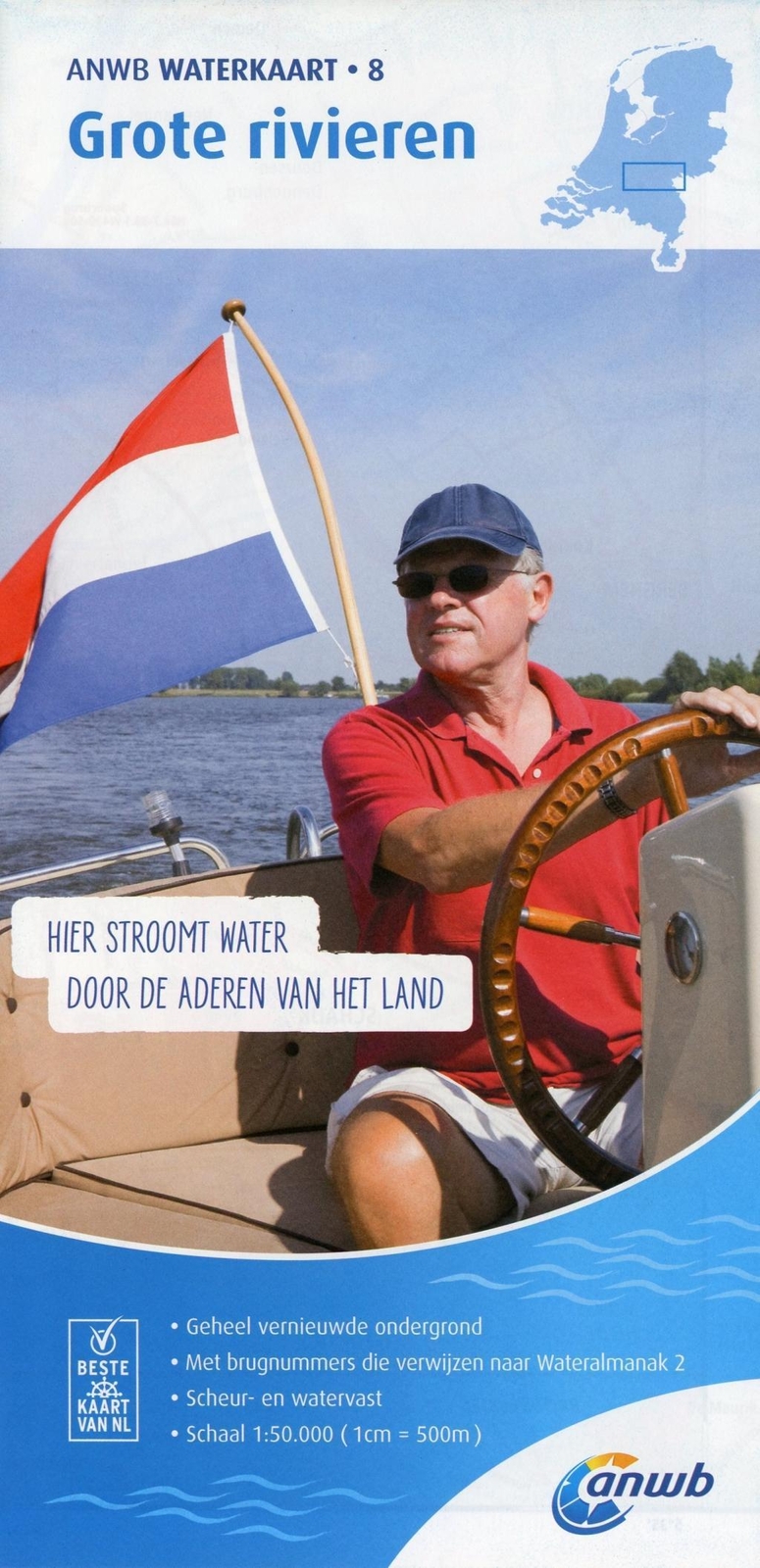 Grote Rivieren 1:50 000 Waterkaart 9789018046033