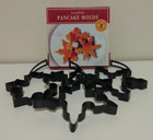 Willams Sonoma Snowflake Black Pancake Molds Set Of 3