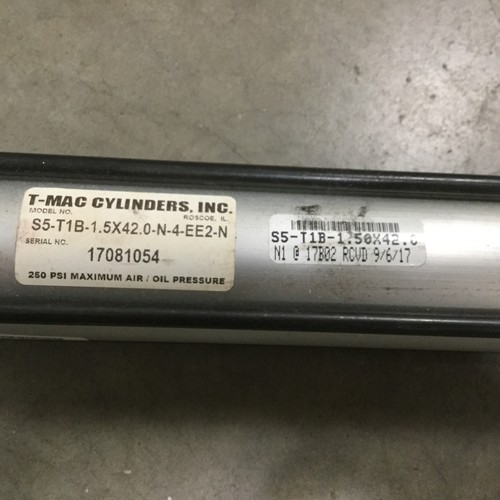 T-Mac S5-T1B-1.5X42.0-N-4-EE2-N doppeltwirkender Zylinder, 42" Hub, 1/2" NPT - Bild 3 von 6