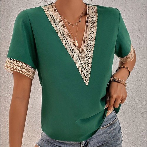 Women's Satin Shirt Sheer Long Sleeve Button Casual Party Slim Blouse Top - Picture 31 of 40