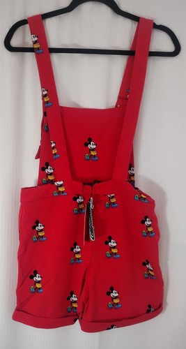Disney Cakeworthy Rainbow Mickey Mouse Shortalls Rot Medium NEU - Bild 3 von 5