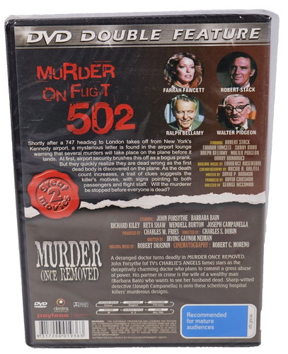 Murder On Flight 502 & Murder Once Removed (DVD, 1975) New & Sealed- All Regions - Picture 2 of 5
