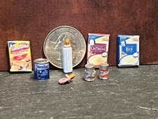 Dollhouse Miniature Baby Food Set Pink Bottle 1:12 in scale B479 Dollys Gallery