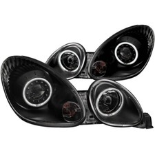 ANZO Fits 1998-2005 Lexus GS300 Projector Headlights W/ Halo Black 121144