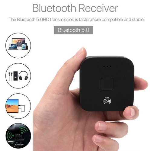 Car Audio Sync NFC Bluetooth 5.0 Receiver for Wireless Music via 3.5mm AUX/2RCA - Picture 5 of 12