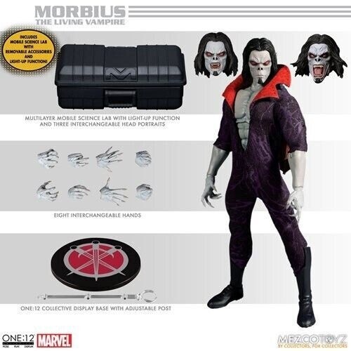 Morbius One:12 Collective Marvel The Living Vampire Mezco Toyz - Picture 1 of 17