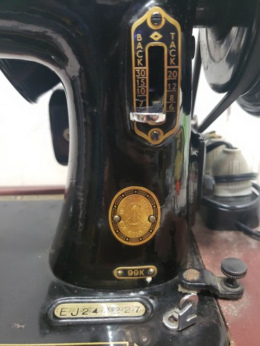 Vintage 50’s Singer 99K Great Britain Electric Sewing Machine Foot Pedal & Case - Picture 2 of 12