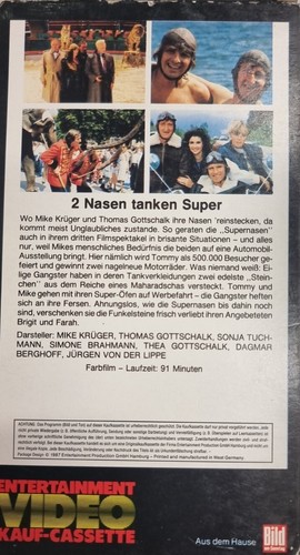 VHS 2 Nasen tanken Super (1984) Pappschuber FSK 6 Komödie mit Thomas Gottschalk - Bild 2 von 5