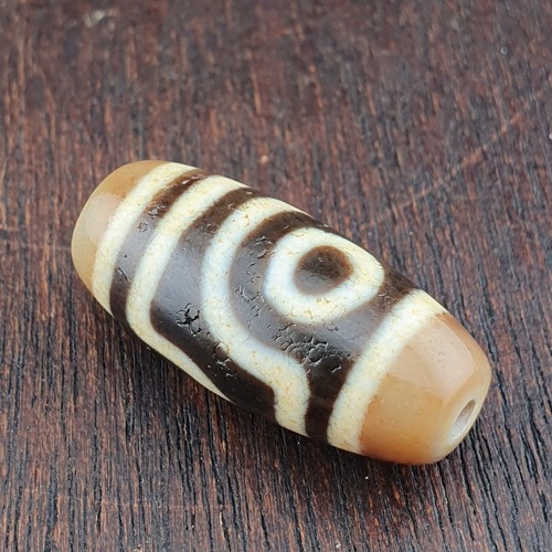 Himalayan Tibetan Vintage 2 Eyes Agate Dzi Bead Amulet - 第 1/15 張圖片