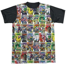 Transformers Cover Collage Adult Halloween Costume T Shirt (Black Back), S-3XL