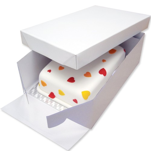 PME BCO895 Oblong Cake Baking Box & Support Card Board 381 x278mm 15" x x 11"... - Picture 4 of 7