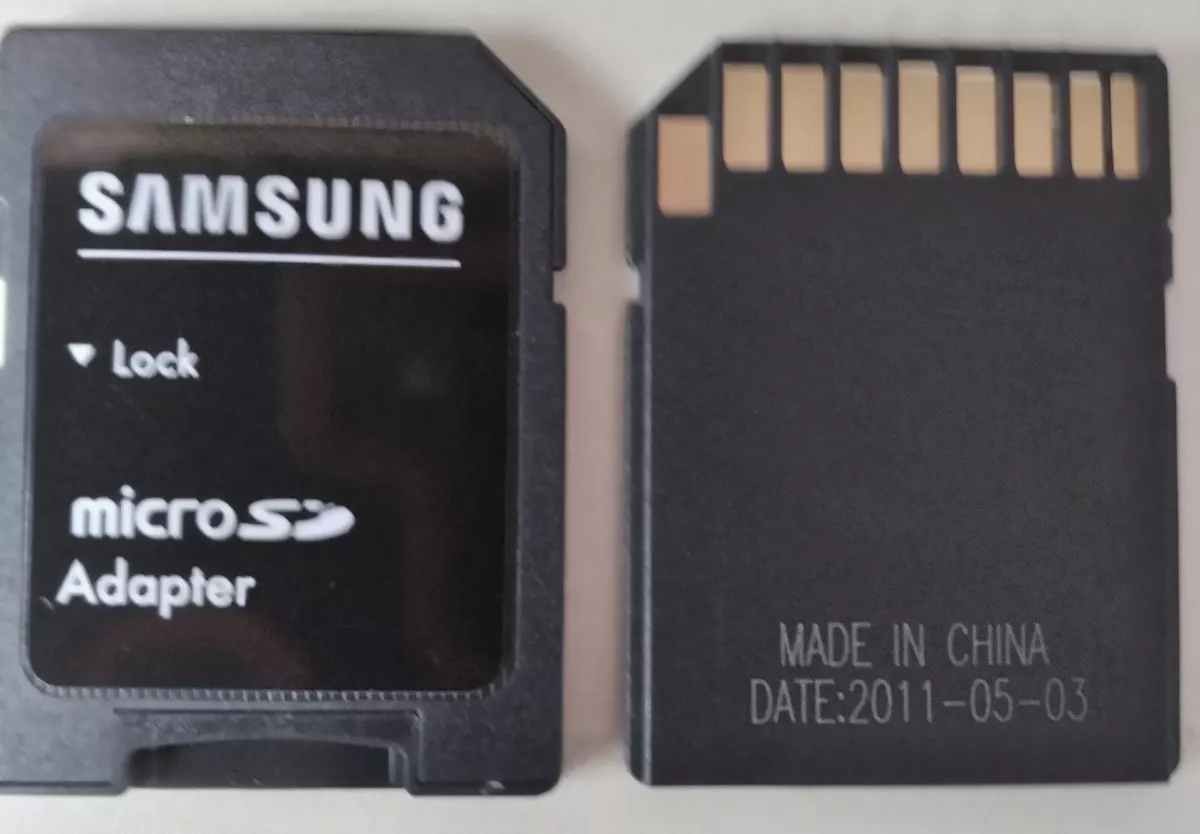 5 Qty Samsung MicroSD/SDHC/SDXC to Full SD Memory Card Adapter Lot of 5