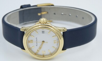Blancpain Leman Damenuhr 750er 18 Karat Gold Automatik Ref: 253