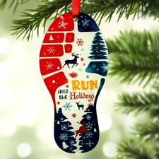 Running Christmas Ornament - Acrylic Tree Ornament for Running Lovers - Runni...
