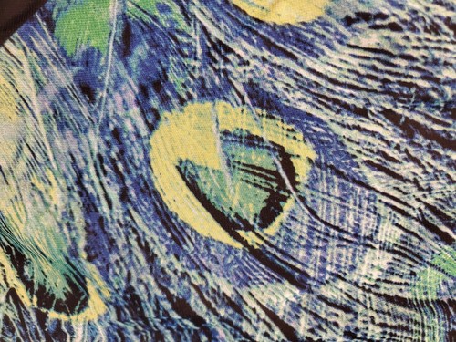 BLEU verziertes Top Bluse Damen XL blau bunt Chiffon Topper schwarz Tank  - Bild 12 von 16