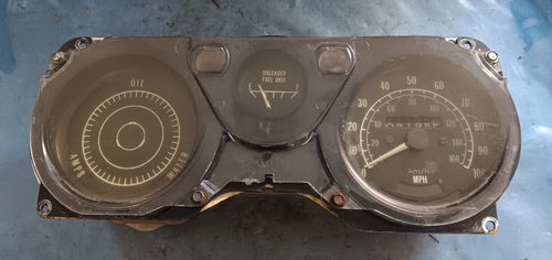 1970-81 Firebird Trans Am Instrument Cluster 100 MPH Fuel - clock missing - Picture 1 of 10