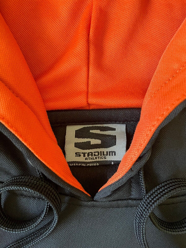 OREGON STATE BEAVERS stitched Black Hoodie pullover men L STADIUM ATHLETICS NEW - Picture 6 of 6