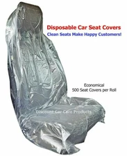 Plastic Disposable Car Seat Covers in Dispenser Box 500 ct, Unbeatable Quality