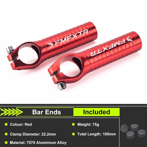 1 Pair Aluminum Alloy Bicycle Handlebar End Mountain Bike Handle Bar Ends 22.2mm - Picture 9 of 12