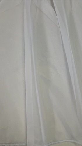 PLAIN WHITE WEIGHTED BOTTOM NET CURTAINS DROPS: 50" - 70" x WIDTHS 1-10 METRES - Video 1 von 1