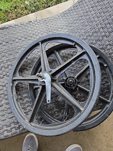 Pair Skyway Original Tuff Wheel 1 Vintage Bmx Bike Pit Mags - Picture 15 of 15