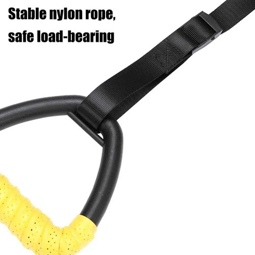 Gymnastic Rings Pull up Handle Rings with Adjustable Straps for Chlidren Adult - Picture 15 of 20
