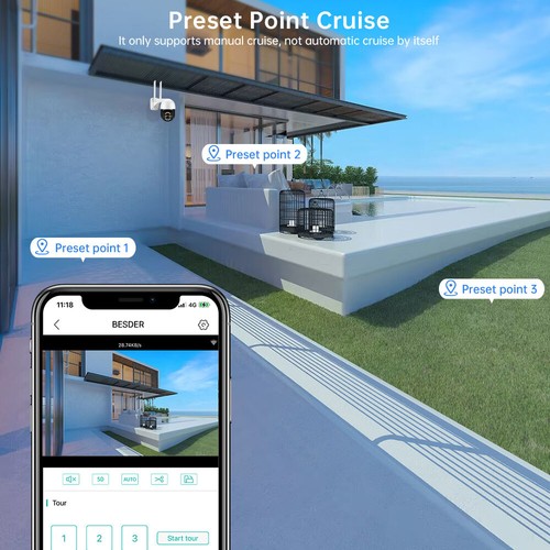 4K 8MP Dual Lens CCTV Kamera Ai Mensch Tracking Bewegungserkennung Warnungen ICSee App - Bild 22 von 31