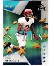 JOHN METCHIE III 2021 LEAF YOUNG STARS MULTI-SPORT ROOKIE CARD /99