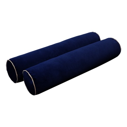 SLIPCOVER ONLY Contrast Full Style V4 Velvet Indoor Daybed Bolster Cushion AD373 - Picture 4 of 12
